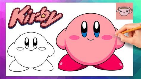 How To Draw Kirby | Cute Easy Step By Step Drawing Tutorial - YouTube