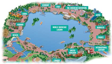 Epcot World Showcase Map