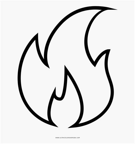 Clipart flames line drawing, Clipart flames line drawing Transparent ...