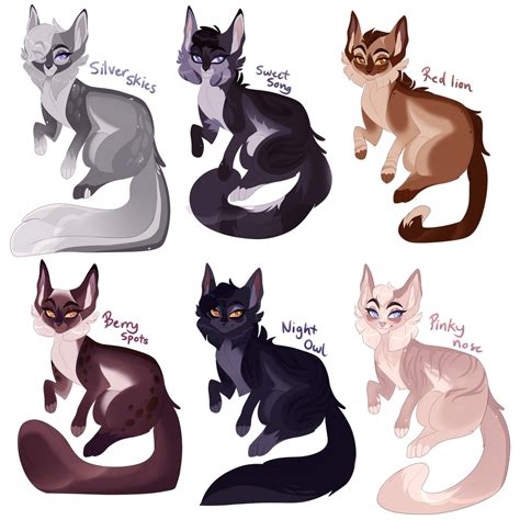 Custom Adoptables Closed by Viofey on DeviantArt | Warrior cat oc ...