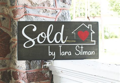 Sold Sign for Realtor Closing gift Real Estate Agent Broker | Etsy ...