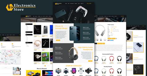 Electronics Store HTML5 Responsive Template - TemplateMonster