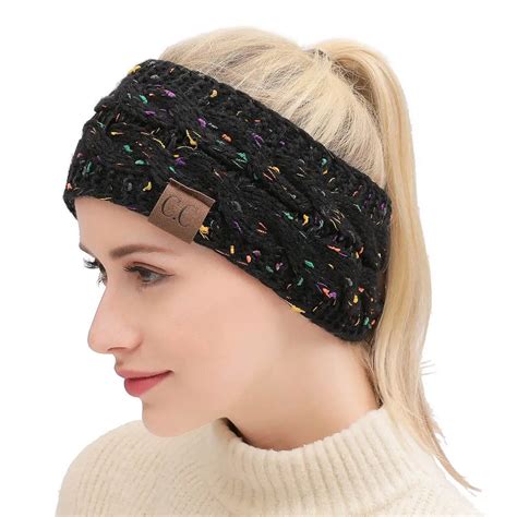 Knit headband Women Earwarmer Cable Headbands Lady Corceht head wrap ...