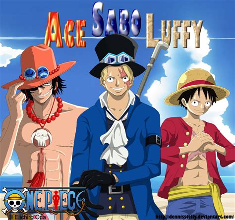 ASL - Ace Sabo Luffy (part 2) - Lineart Colored by DennisStelly | Anime ...