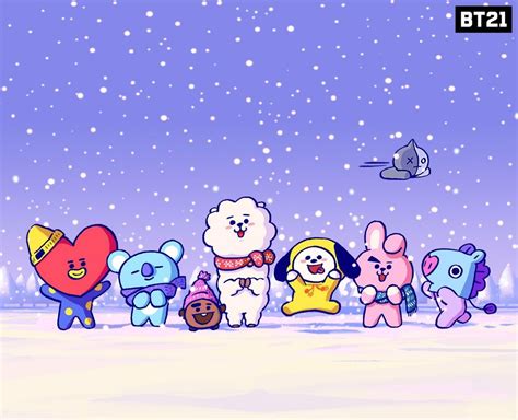 Pin en BT21 | Fondos de pantalla de invierno, Fondo de pantalla navidad ...