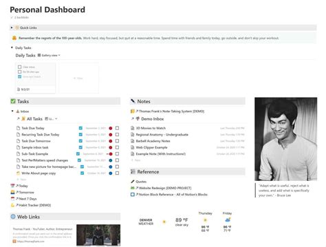 Build a Personal Dashboard in Notion (Free Template)