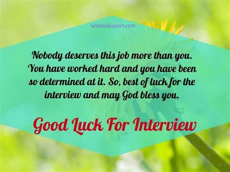 20 Good Luck Wishes For Job Interview