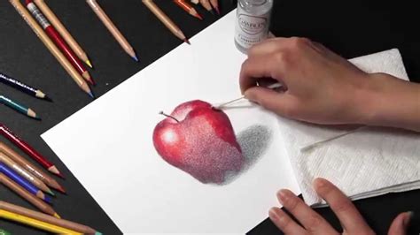 COLORED PENCIL: How to Blend Colored Pencil with Solvents - YouTube