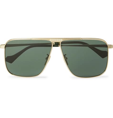 Gucci - D-Frame Gold-Tone Sunglasses - Gold Gucci