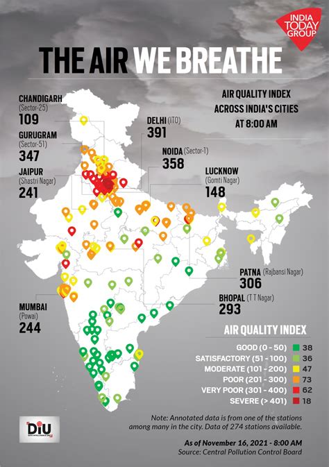 Air quality in Delhi starts deteriorating again, likely to breach ...