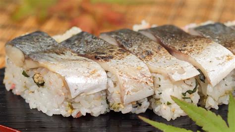 Pressed Sushi with Seared Marinated Mackerel Recipe (Shime Saba ...