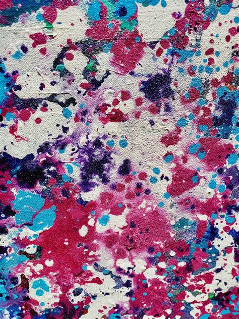 Splatter Painting on Canvas, Acrylic Painting,abstract Modern Art ...