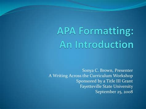 Apa Citation Presentation Slides