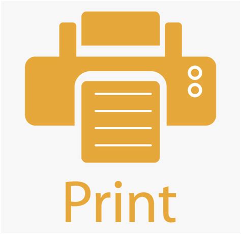 Print This Page - Transparent Print Button Icon, HD Png Download ...