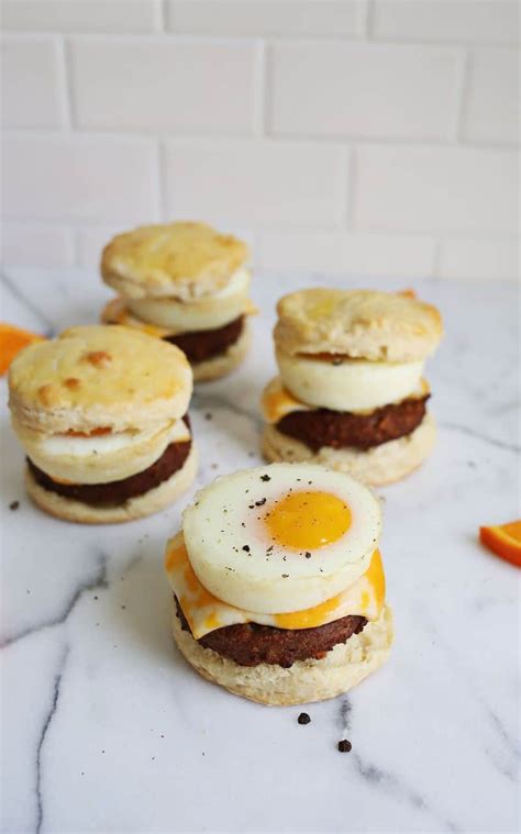 Buttermilk Biscuit Breakfast Sandwiches - A Beautiful Mess