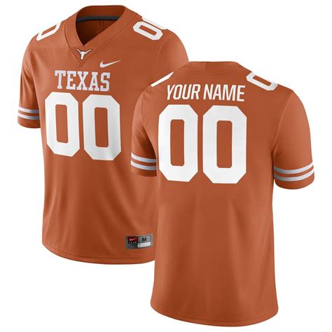 Texas Longhorns Nike Football Custom Game Jersey – Texas Orange ...