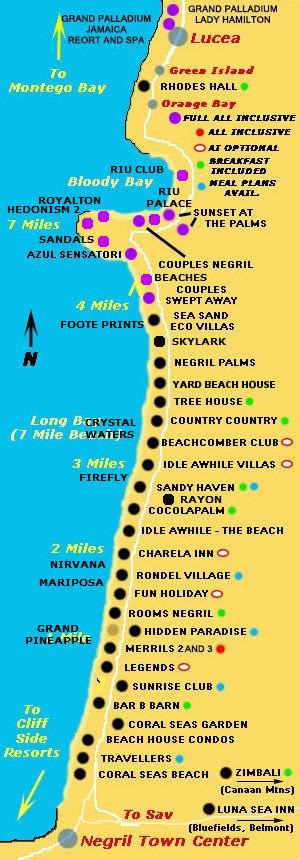 Couples Negril Jamaica Resort Map - Best Map of Middle Earth