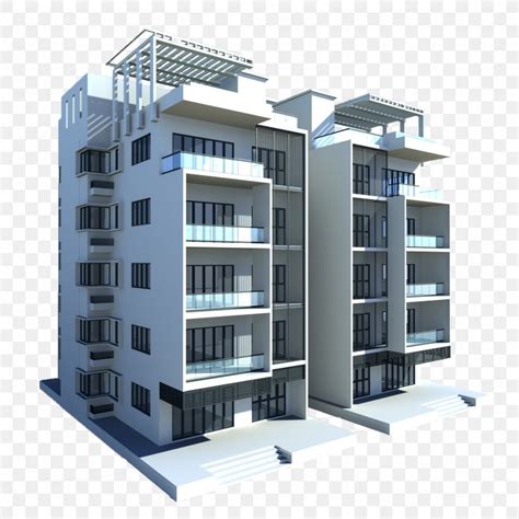 Ranchi Architecture Commercial Building 3D Modeling, PNG, 2048x2048px ...