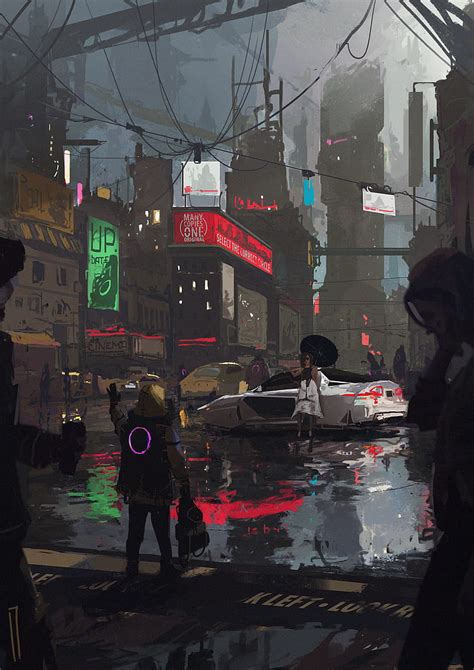 Cyberpunk, artwork, city, futuristic, science fiction, concept art ...