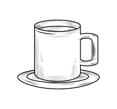 Free Vector | Coffee cup draw illustration design isolated