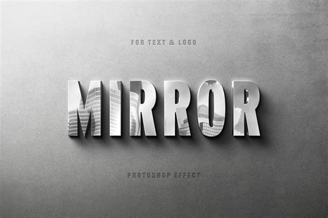 Download Reflecting Metallic Logo Mockup