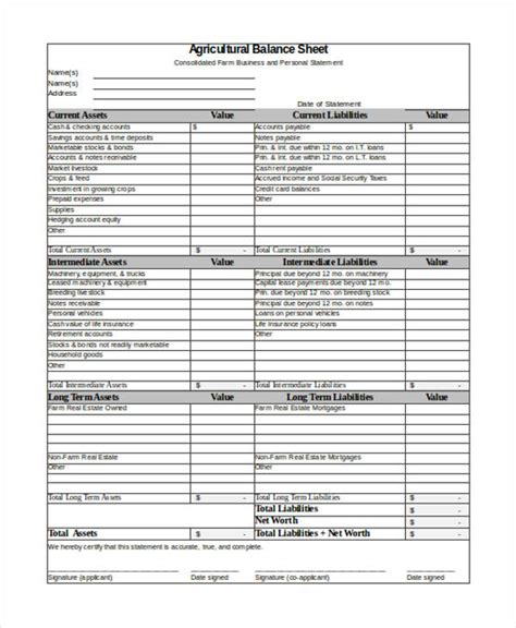 Farm Income And Expense Excel Template