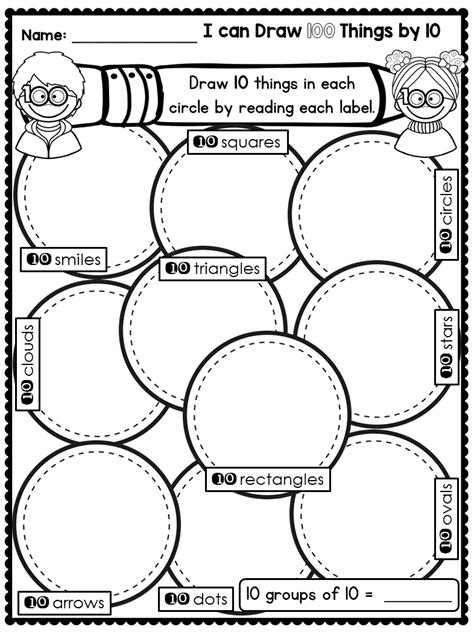 100 Day Of School Printable Worksheets