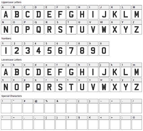 UK Number Plate Font Download - Fonts4Free