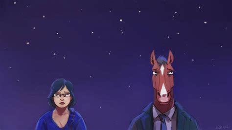 Download Bojack Horseman Diane Starry Fan Art Wallpaper | Wallpapers.com