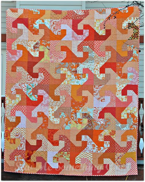 How my second orange quilt became my first...