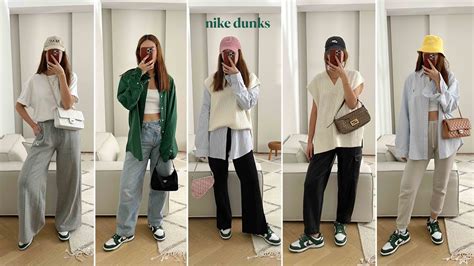 10 outfits with nike dunks - YouTube