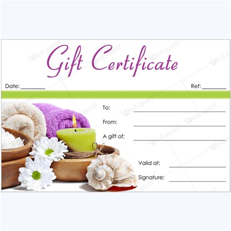 Bring in Clients with Spa Gift Certificate Templates