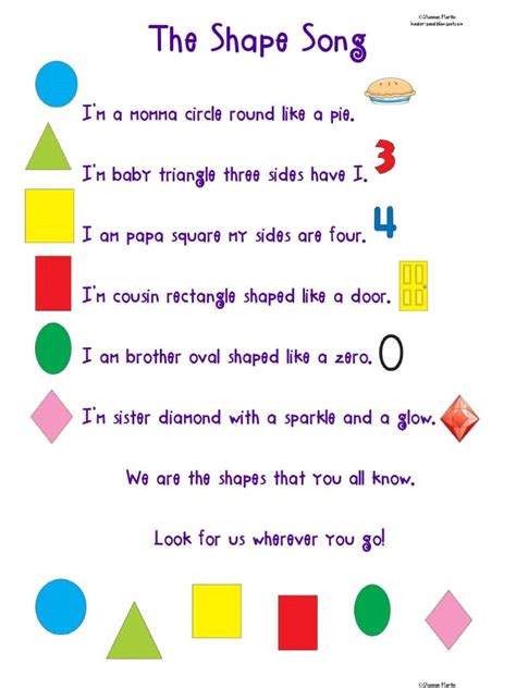 The Shape Song - Free download as PDF File (.pdf), Text File (.txt) or ...