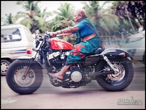 Old Woman driving bike only in India | India funny, Funny pictures ...