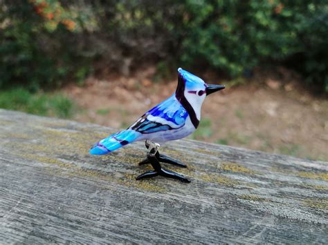 Glass Bird Miniature Glass Bird Figurine Glass Bird - Etsy