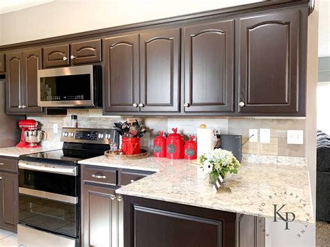 Espresso Kitchen Cabinets In 'General Finishes' Dark Chocolate | Dark ...