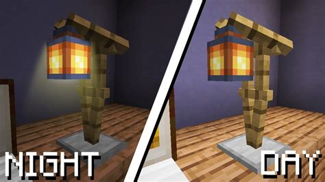 Minecraft 1.14 | How to make a Realistic Desk Lamp/Study Lamp - YouTube