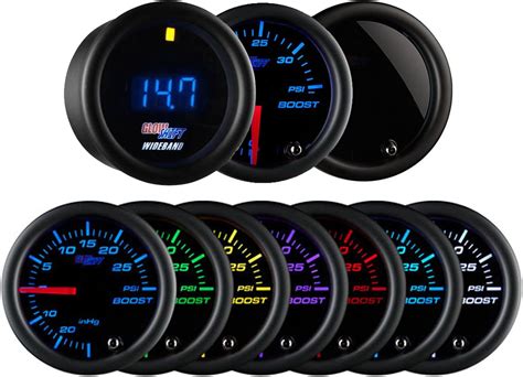 GlowShift Tinted 7 Color Fuel Level Gauge Motors co Car & Truck Gauges