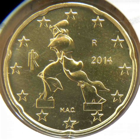 Italy 20 Cent Coin 2014 - euro-coins.tv - The Online Eurocoins Catalogue