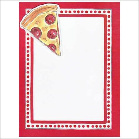 Full Pizza Clipart Border