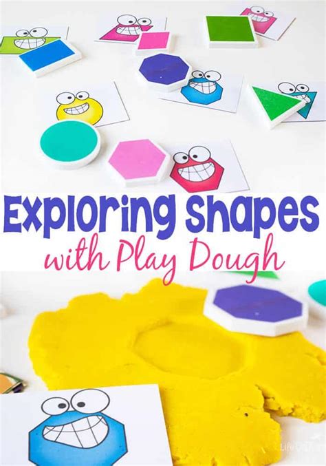 Exploring Shapes with Play Dough - Life Over Cs