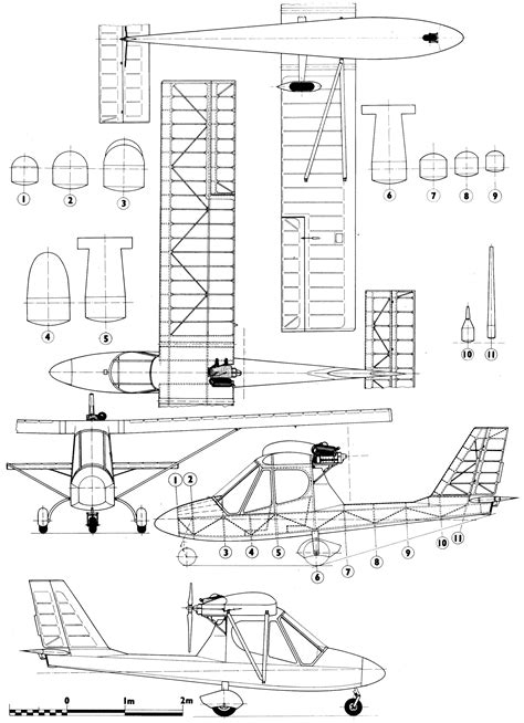 Kossak k91 Ultralight Blueprint - Download free blueprint for 3D ...