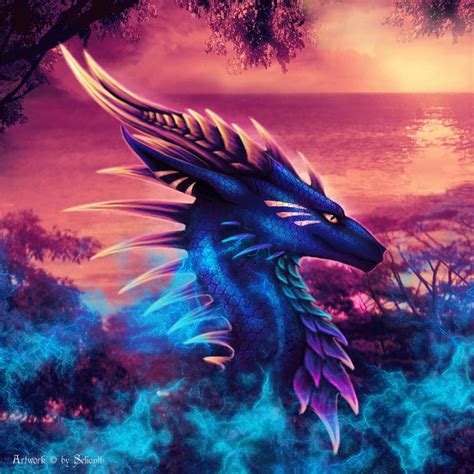 Shiny Sunset by Selianth | Dragon images, Beautiful dragon, Dragon artwork