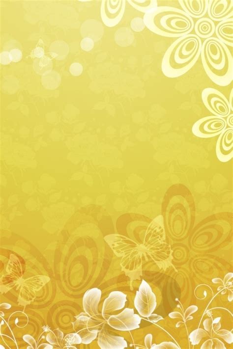 Yellow Flower Pattern Wallpaper | Best Flower Site