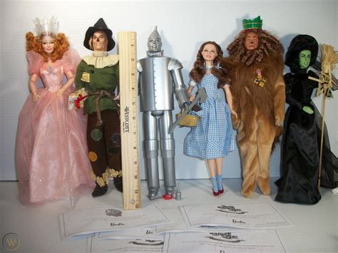 Set of 6 Barbie Wizard of Oz Dolls 2012 With Certificates & Accessories ...