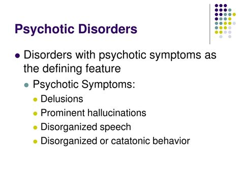 PPT - Psychotic Disorders PowerPoint Presentation, free download - ID ...