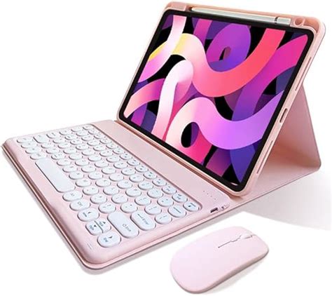 iPad 10th Generation 2022 Keyboard Case with Mouse Cute Round Keys ...