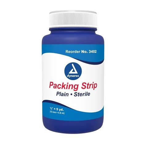 Dynarex Packing Strip Plain Sterile - Ritewaymed.com