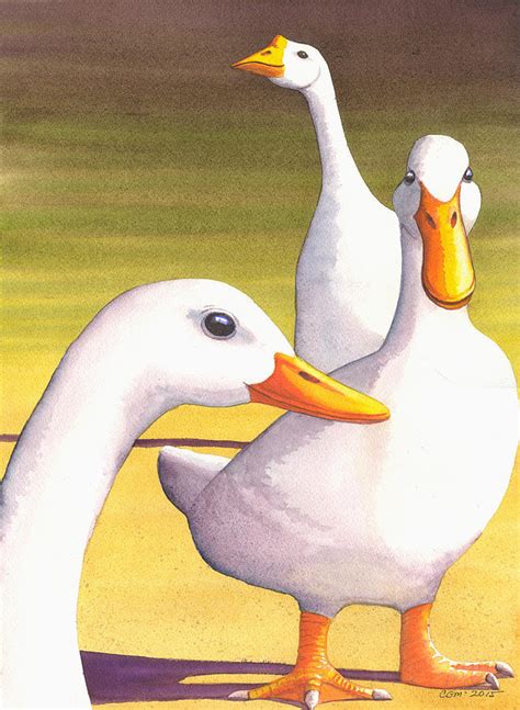 Duck Duck Goose Painting by Catherine G McElroy