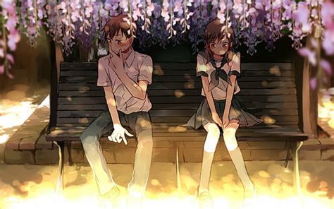 Anime Boy And Girl In Love Wallpaper